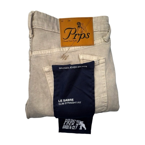 PRPS Other - PRPS Goods & Co Le Sabre Slim Straight Fit Jeans Mens 30x33 Japanese Denim NWT